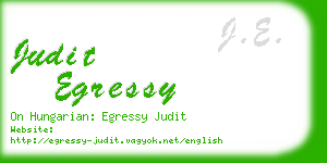 judit egressy business card